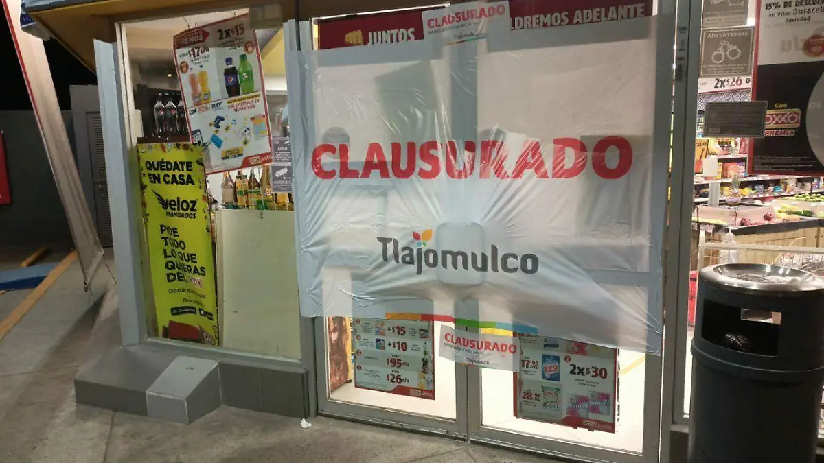 Tienda clausurada